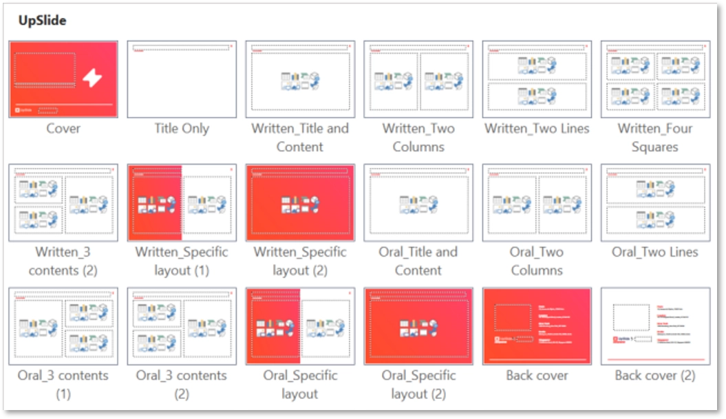 Templates menu in PowerPoint