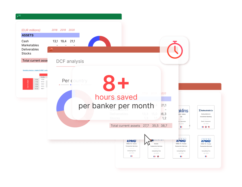 Bankers save 8 hours per month with UpSlide's Excel to PowerPoint Link