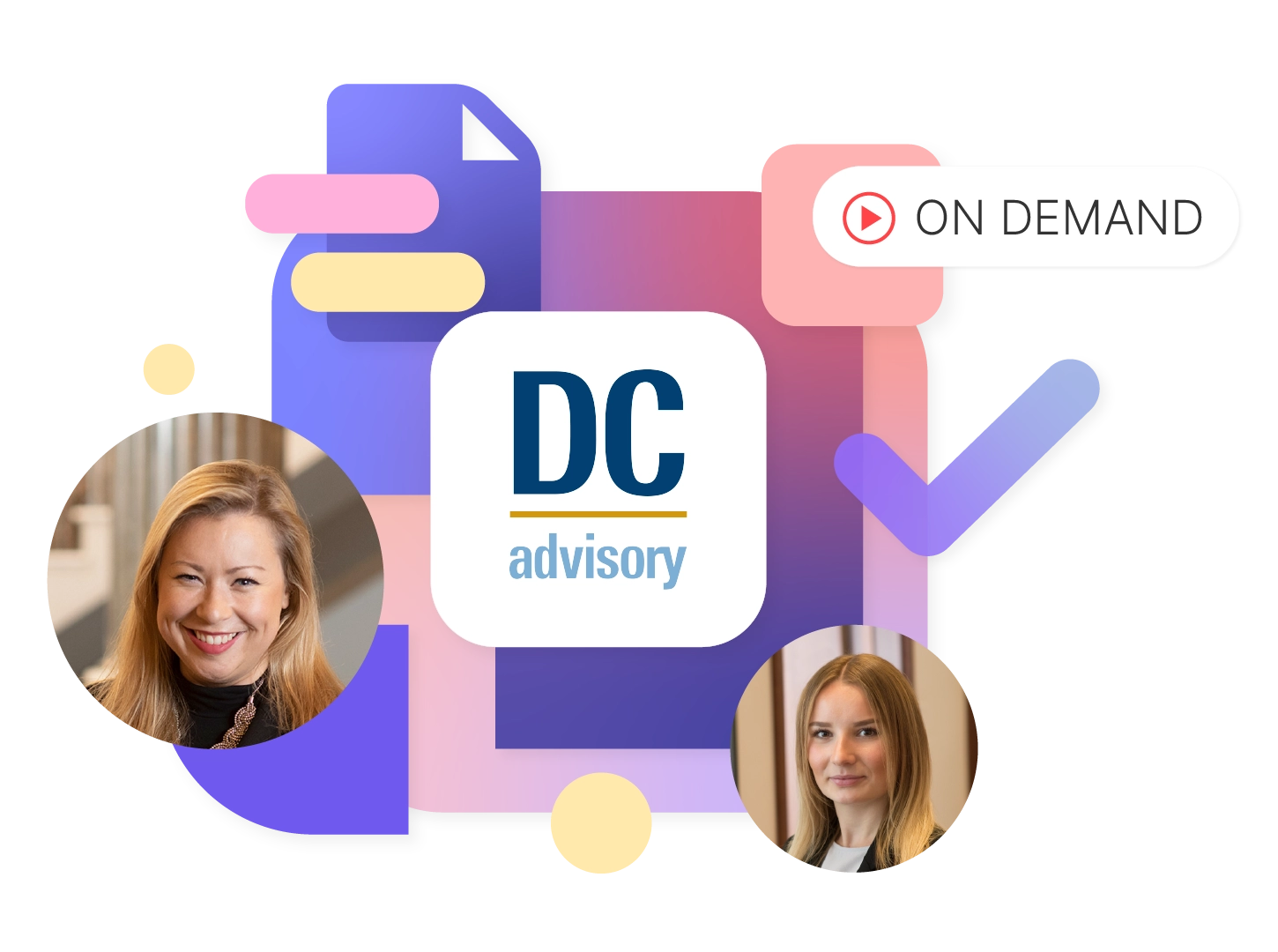 A visual showing marketers from DC Advisory