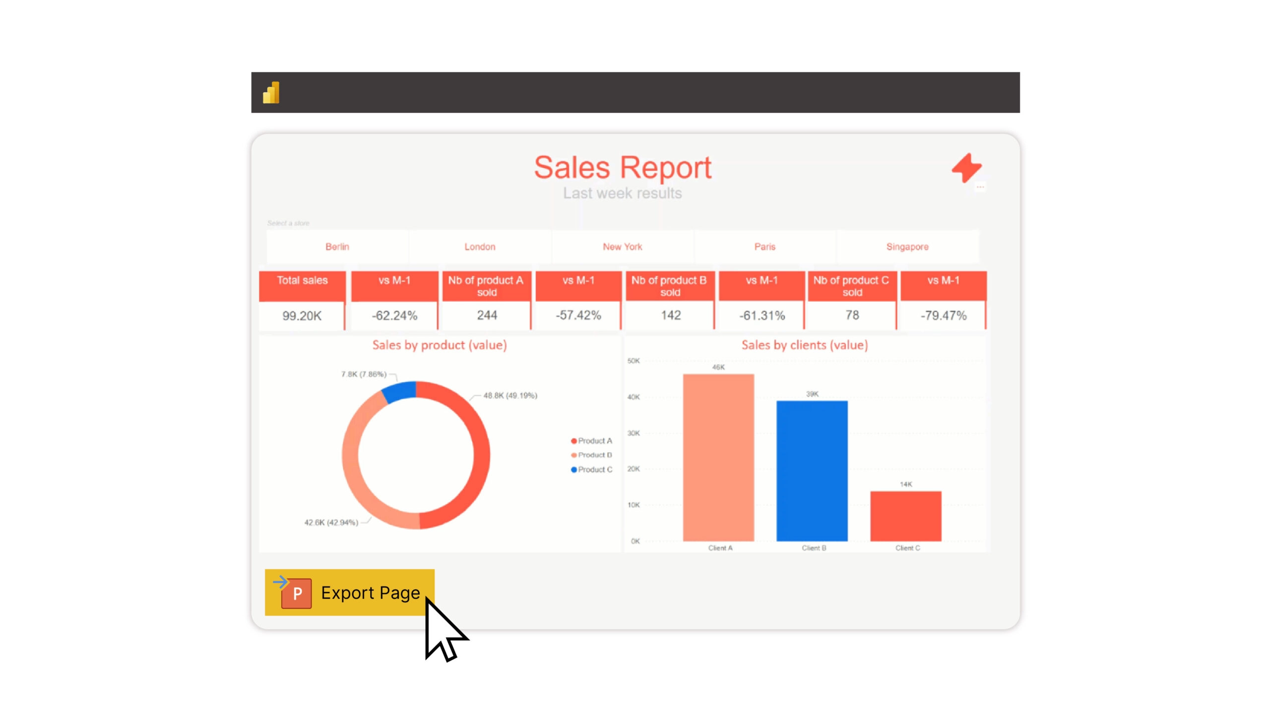 Exporter Power BI vers Excel avec UpSlide