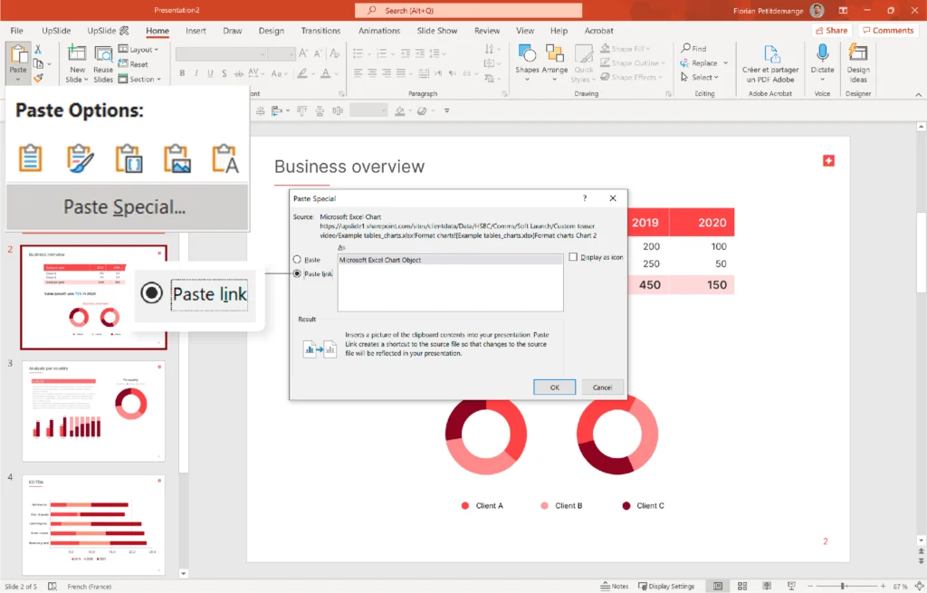 An image showing the "Special Paste" option in PowerPoint