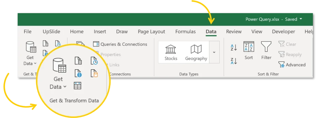 Using Power Query in Excel to get and transform data