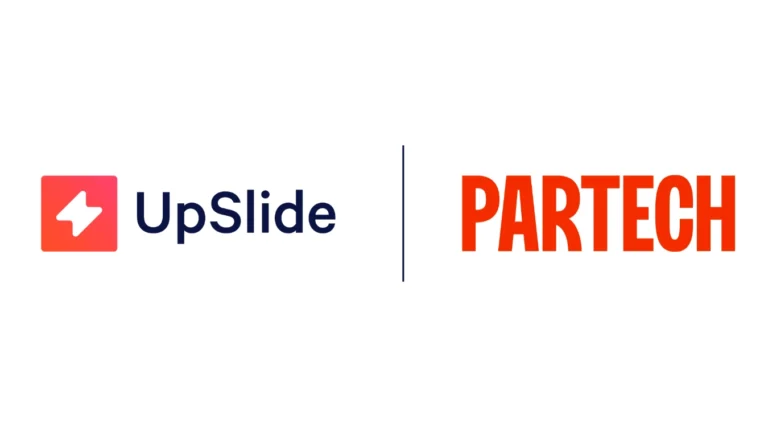 UpSlide und Partech-Logos Seite an Seite