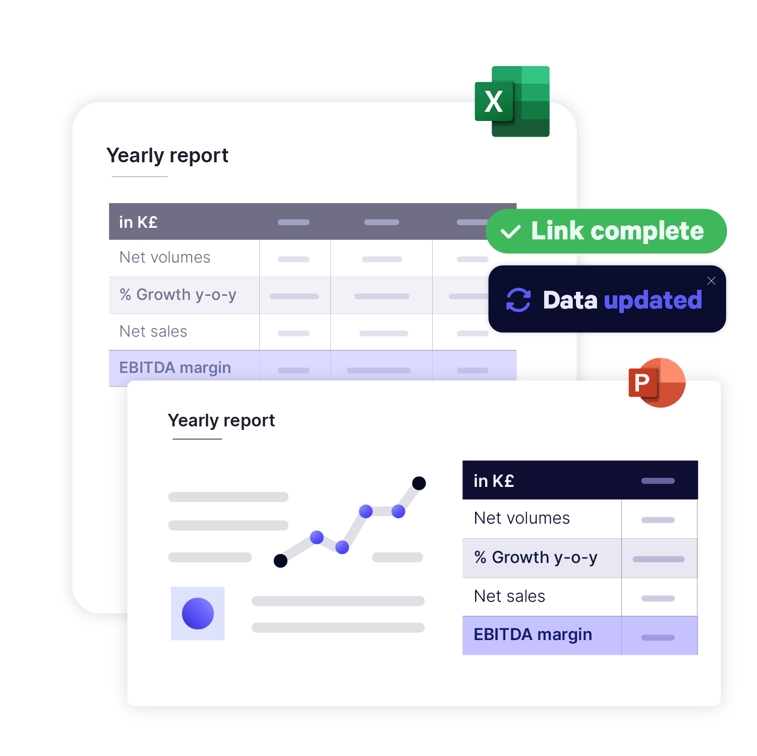 link excel data to powerpoint slide