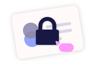 An image of a lock over a PowerPoint slide