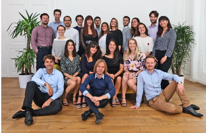 A picture of the Pyramid team in our Paris office.
