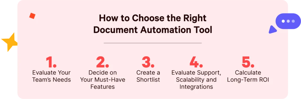 Un guide étape par étape pour choisir le meilleur outil d'automatisation des documents pour votre entreprise